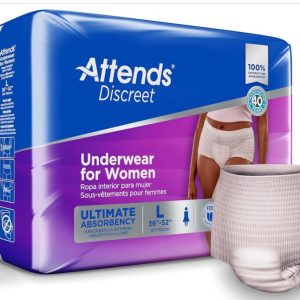 Attends Discreet Underwear, Female, L 18 PCS