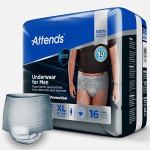 Attends Underwear for Men, Male, XL 16 PCS